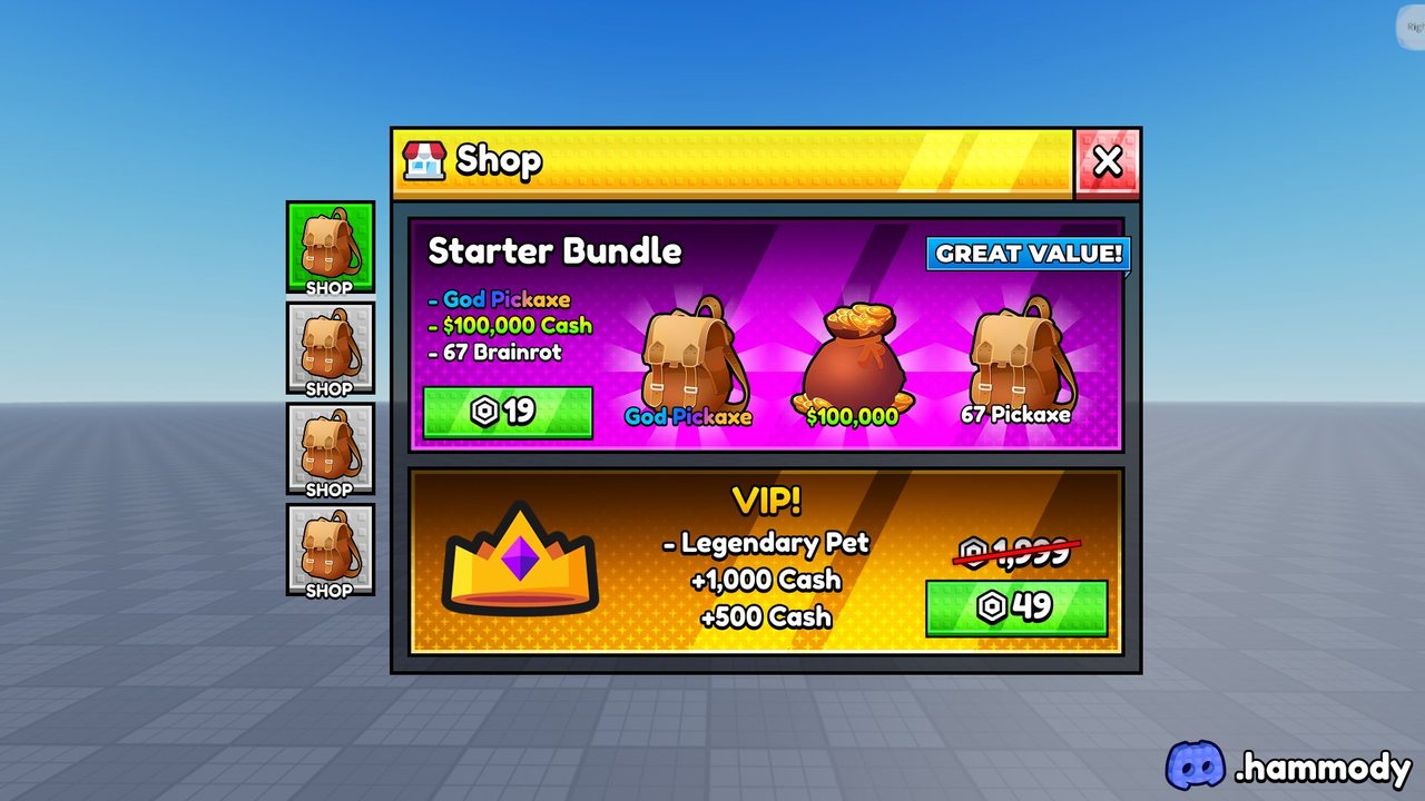 Shop UI — Monetization UI